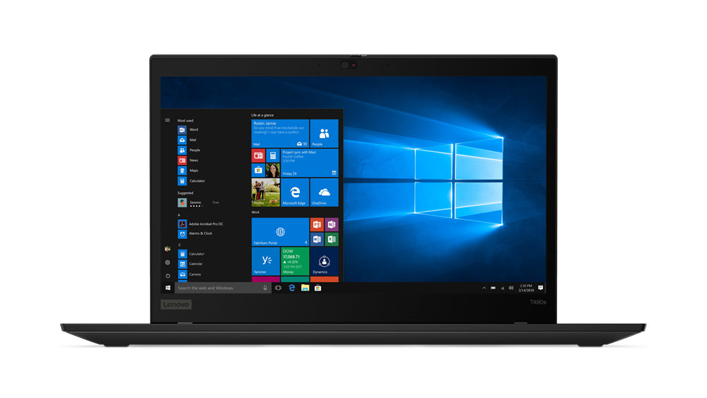 ThinkPad T490s Notebook con schermo 14 pollici FullHD Touch, sistema operativo Windows visualizzato. Laptop potente e versatile. ThinkPad T490s Notebook con schermo 14 pollici FullHD Touch, sistema operativo Windows visualizzato. Laptop potente e versatile.